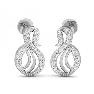 Swan Diamond Earrings